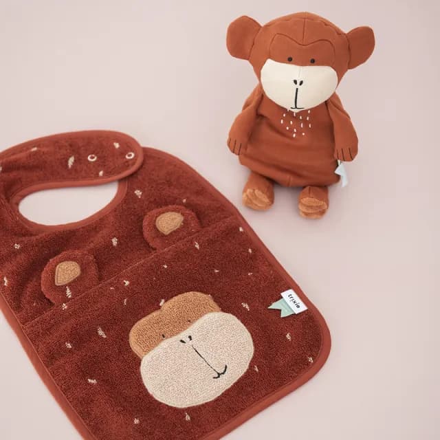 【Trixie 比利時】動物造型有機棉圍兜 多款可選(口水巾 彌月禮)