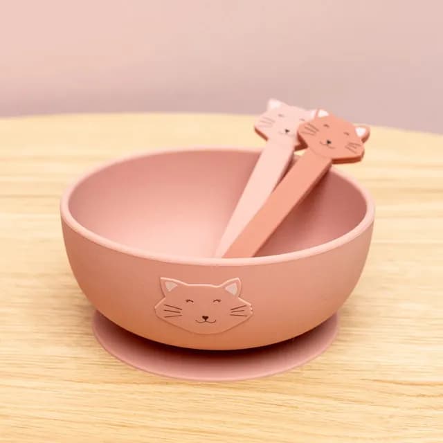 【Trixie 比利時】動物造型矽膠吸盤碗 多款可選(學習餐具)