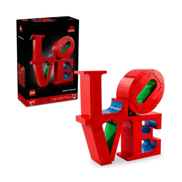 【LEGO 樂高】Art 31214 LOVE(居家擺設 節慶禮物 普普藝術雕塑 羅伯特印第安納)