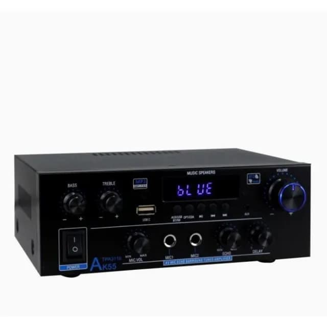 【SongSh】擴大器110V功放機擴大機卡拉ok藍牙音響喇叭HiFi擴音器2.0聲道(擴大機)