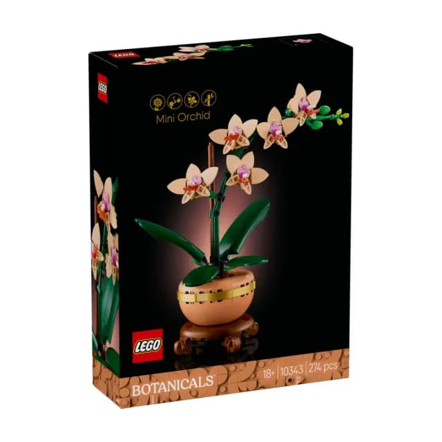 【LEGO 樂高】Botanicals 10343 迷你蘭花(居家擺設 花藝植栽 節慶禮物 玩具模型 母親節)
