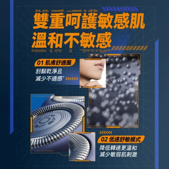 【Philips 飛利浦】官方直營 潮流系列 三刀頭電鬍刀/電動刮鬍刀(S3881/02)
