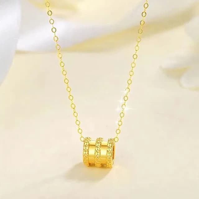 【Penny珮妮】999黃金迷你波點路路通項鍊(母親節禮物 交換禮物 送女友 生日禮物 情人節 尾牙 新年 結婚)