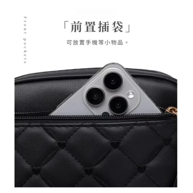 【減齡百搭】情人節禮物 復古質感格紋壓紋斜背包-附小圓包(減壓加寬背帶 側肩包 側背 隨身小包包 女 單肩斜