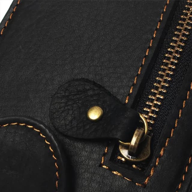 【LEEHER】雙11 男生皮夾/釦式錢包/牛皮錢包/瘋馬皮/錢夾/多卡位/頭層牛皮/卡包/皮夾/短夾/真皮