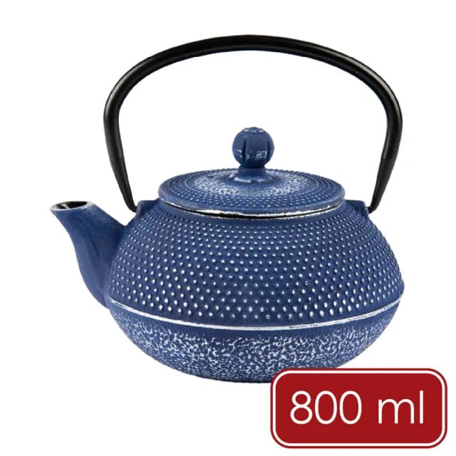 【EXCELSA】Oriented鑄鐵濾茶壺 青金石藍800ml  / 茶具 煮茶壺 日式茶壺 燒水壺 鑄鐵茶壺