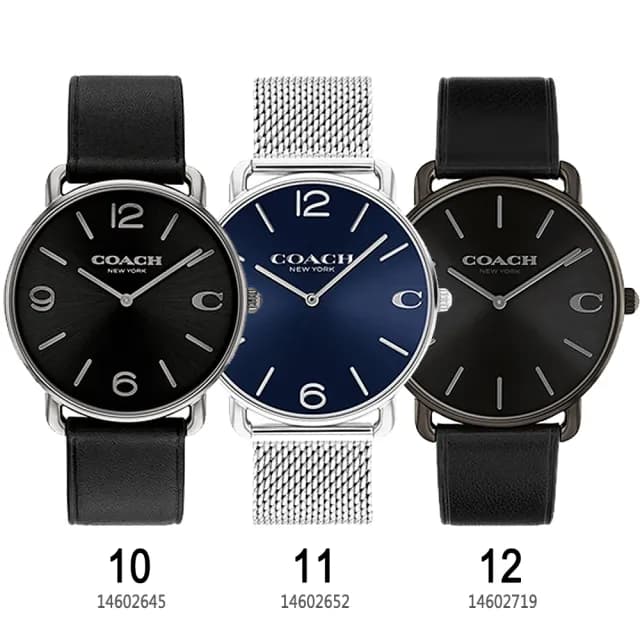 【COACH】2025新品 專櫃 優雅時尚 米蘭帶/皮革 手錶(12款可選)