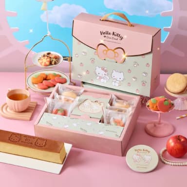 【金格食品】Hello Kitty 輕奢包蛋糕禮盒5盒組(伴手禮/彌月)