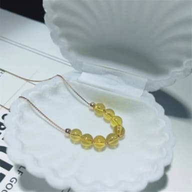 【Penny珮妮】墨西哥藍珀6mmS925銀項鍊吊墜(母親節 生日禮物 情人節 交換禮物 送女友 尾牙 新年 結婚)