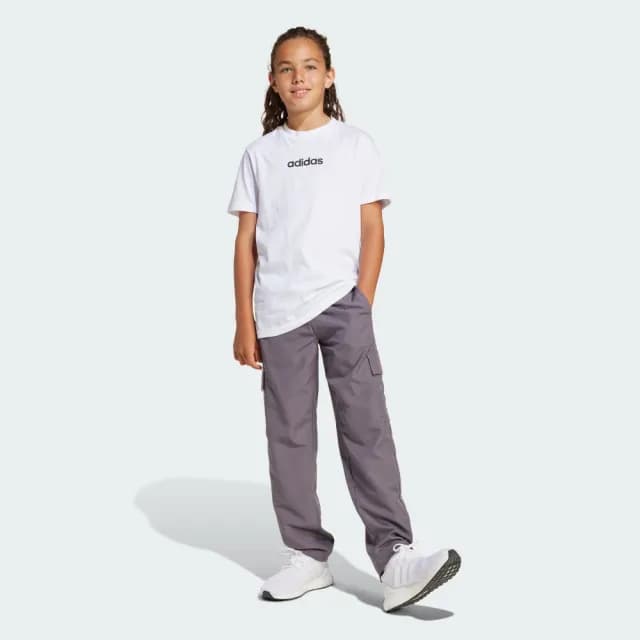 【adidas 愛迪達】ESSENTIALS 短袖上衣 T恤 童裝 JC9747