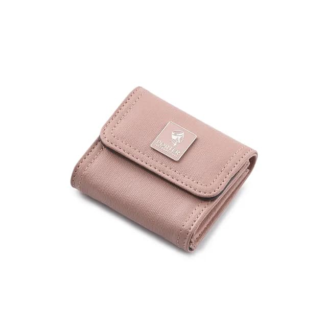 【PORTER INTERNATIONAL】復古品味MORI零錢包(霧粉)