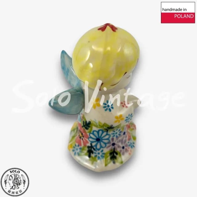 【SOLO 波蘭陶】波蘭製 Vena 波蘭陶 9CM 天使擺飾 裝飾 聖誕節 禮物
