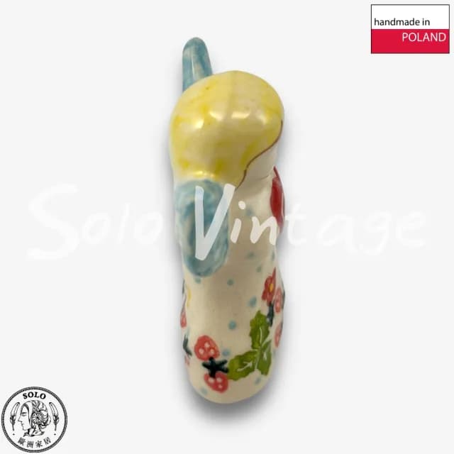 【SOLO 波蘭陶】波蘭製 Vena 波蘭陶 8CM 天使擺飾 裝飾 聖誕節 禮物 草莓童話系列