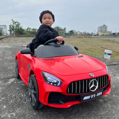 【奔雷國際】Benz賓士 12V 雙驅 兒童電動車 兒童超跑(FT998 小朋友生日禮物  模型賽車玩具 玩具遙控車)