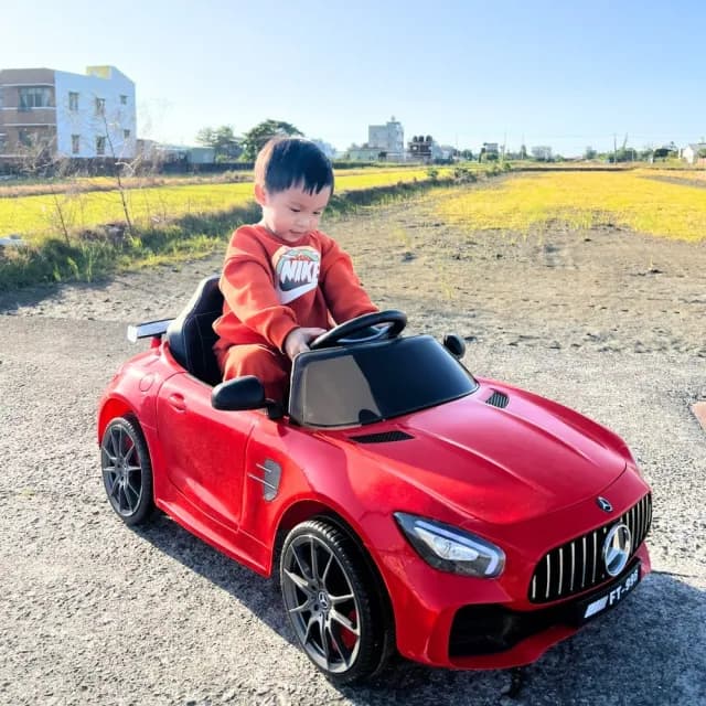 【奔雷國際】Benz賓士 12V 雙驅 兒童電動車 兒童超跑(FT998 小朋友生日禮物  模型賽車玩具 玩具遙控車)