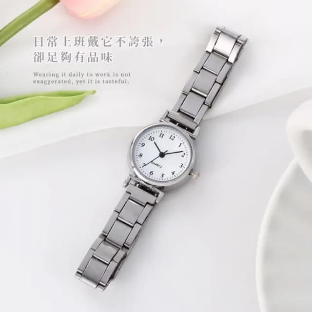 【森系單品】復古文藝氣質優雅石英女錶(手錶 手鍊 銀色 飾品 穿搭配件 學生 上班族 女士)