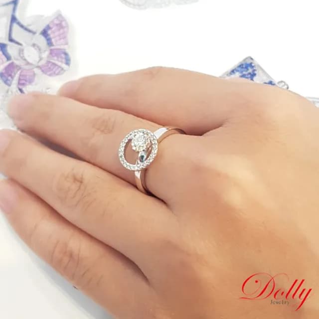 【DOLLY】買一送一 8克拉 天然丹泉石18K金鑽石項鍊(現貨 母親節 長輩送禮首選)