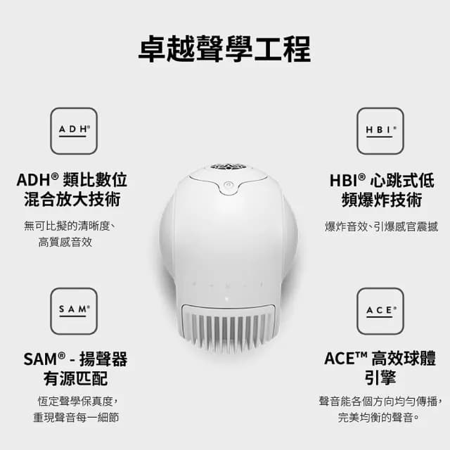 【DEVIALET】PHANTOM II 98dB 無線藍牙音響(霧黑色 Matte Black)