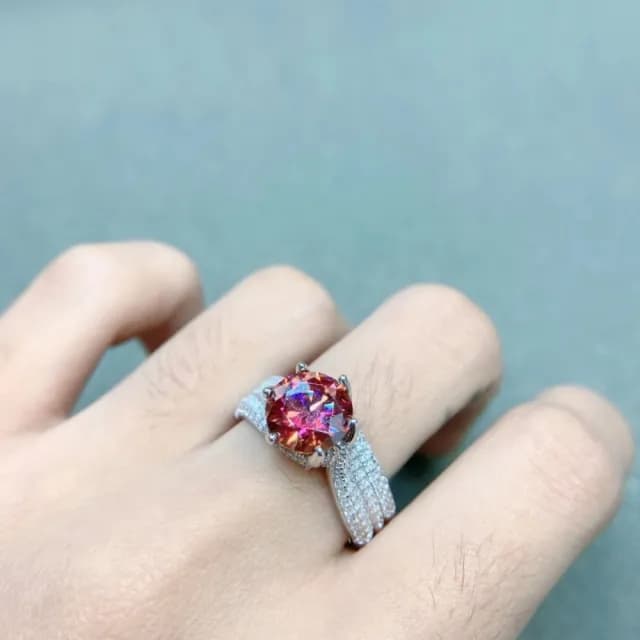 【時尚巴黎】現貨+預購 頂級莫桑鑽石戒指925純銀戒指婚戒女鑽戒子求婚戒情人節禮物(三生三世2色74lp58)