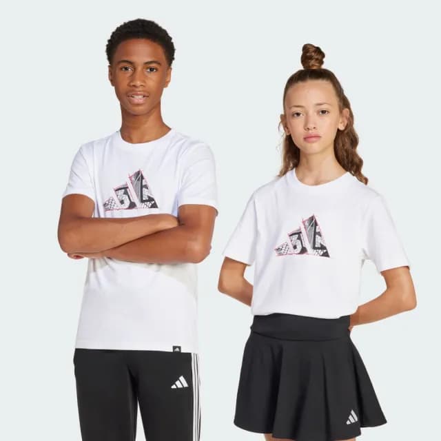 【adidas 愛迪達】短袖上衣 T恤 童裝 JI6672