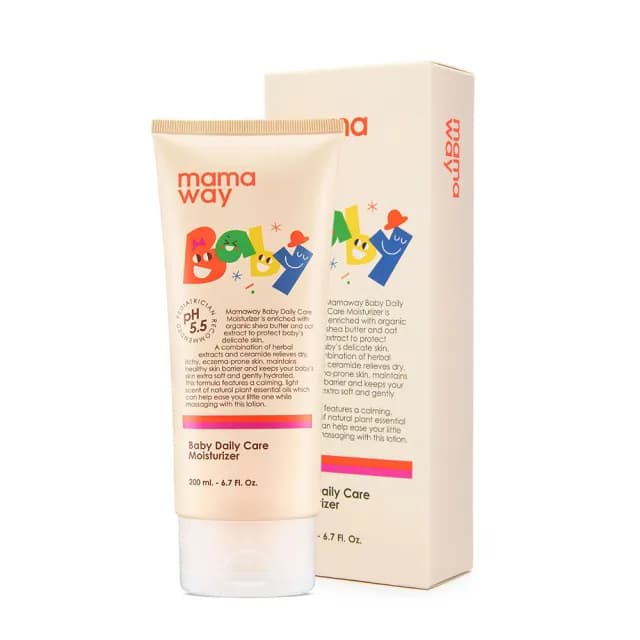 【mamaway 媽媽餵】嬰兒舒緩保濕乳液 200ml x 1入(天然有機 無動物實驗)
