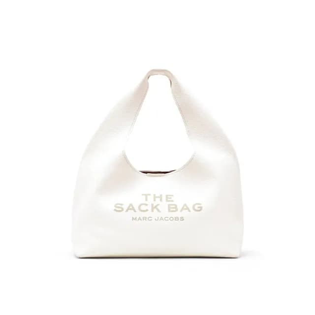 【MARC JACOBS】官方直送 THE SACK 純白大型皮革手袋