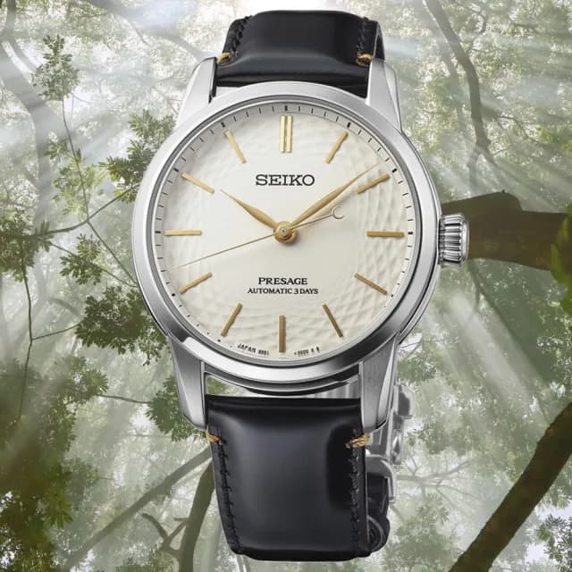 【SEIKO 精工】PRESAGE 無釉有田燒工藝 三日鍊 機械腕錶 七夕 情人節 送禮 推薦(SPB497J1/6R51-00C0Z)