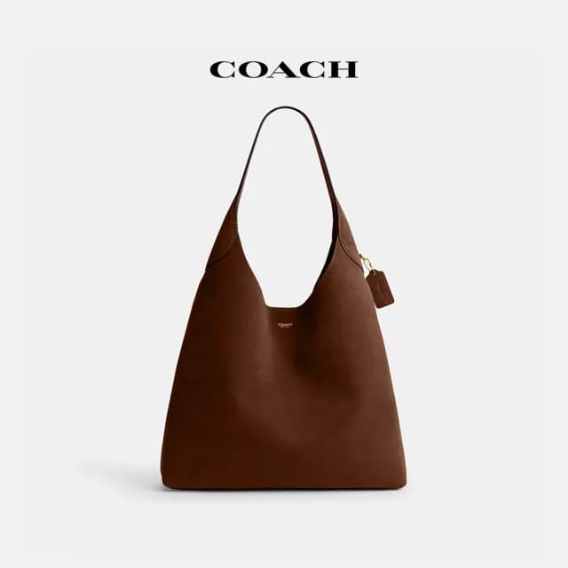 【COACH】蔻馳官方直營 BROOKLYN 39 單肩手袋-B4/Warm Brown(CW636)