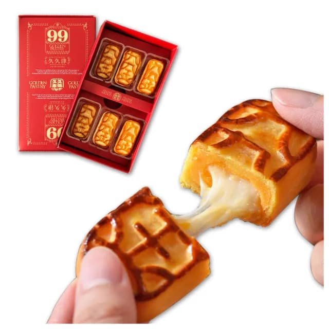 【久久津】九九金燒6盒組_2025中秋禮盒(6入/盒  附提袋)