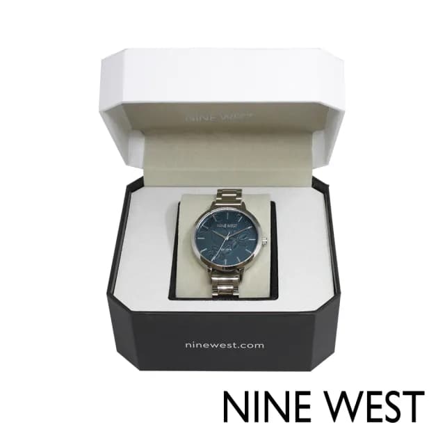 【NINE WEST 官方直營】優雅輕奢米蘭鋼鍊腕錶/手錶(多款任選)