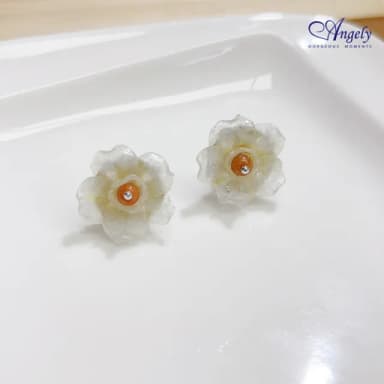 【Angely】花開富貴秀氣耳環