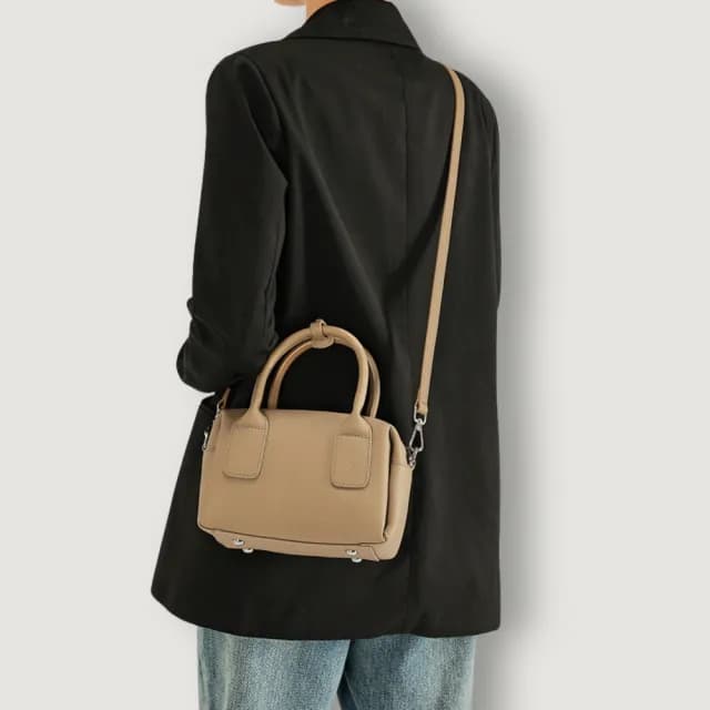 【Urban & Chic】父親節禮物 買包送夾 質感真皮波士頓兩用包/手提包/斜背包/肩背包(真皮包包 多色任選 買一