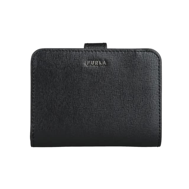 【FURLA 芙拉】FURLA Babylon壓釦式拉鍊短夾(黑)