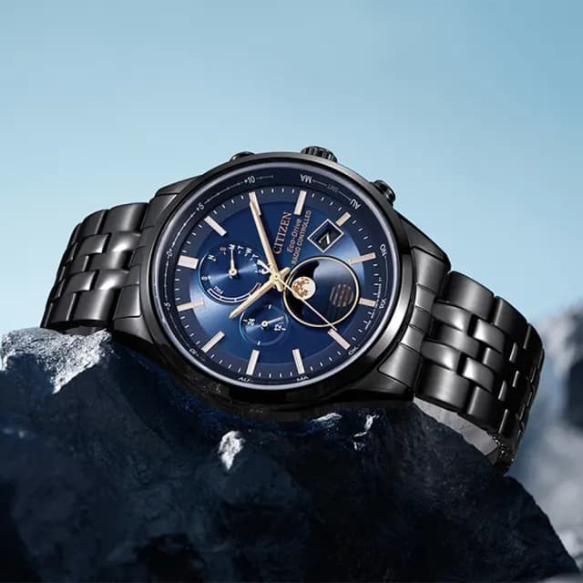 【CITIZEN 星辰】韋禮安廣告配戴款 光動能全球電波月相錶 手錶 禮物 送禮 推薦(BY1035-56L)
