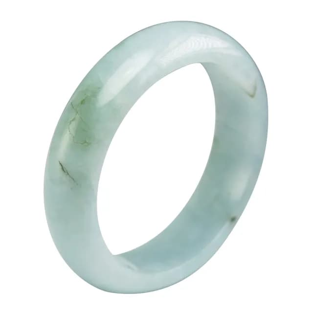 【漢石齋】情人節禮物 天然翡翠A貨 手鐲玉鐲 冰糯種飄花 福 利 品(手圍17.7/版寬16.3mm)