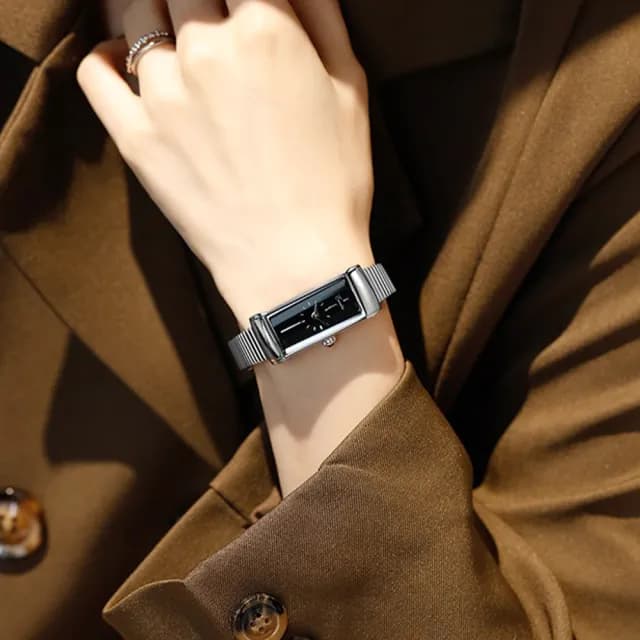 【LEESA】雙11 鋼帶手錶\氣質手錶\韓版手錶\手錶\禮物\石英錶\小錶盤\高級感\時尚百搭\簡約優雅