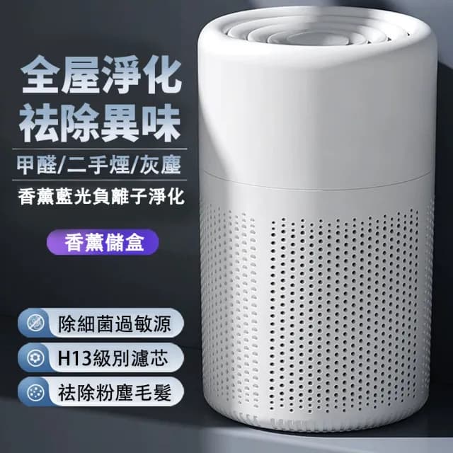 【宅造印象】空氣清淨機 桌上型 負離子 除甲醛 淨化器(空氣淨化器 空氣濾清器 臭氧機 USB插電使用)
