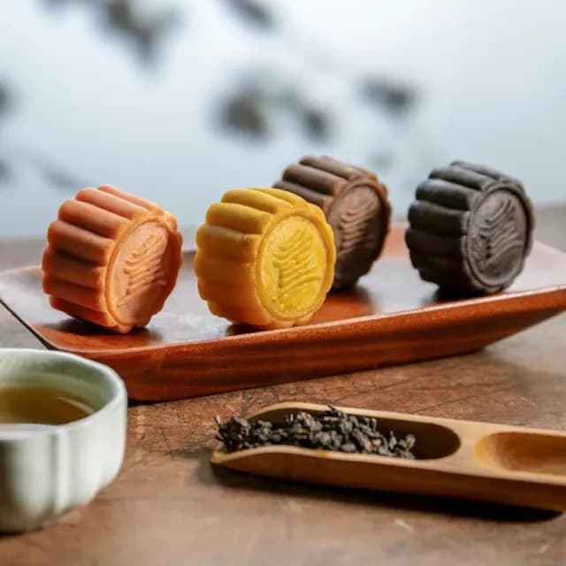 【圓山大飯店】金綻花月中秋寶盒-黃(中秋月餅)