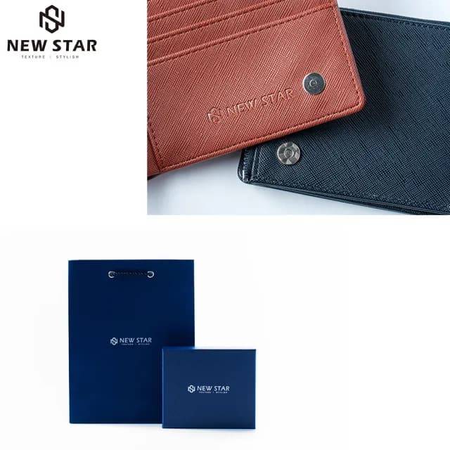 【NEW STAR】質感輕量防盜刷友善皮革短夾 零錢 男 女 男皮夾 現貨 CA166(錢包 情人節 禮物)