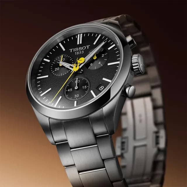 【TISSOT 天梭】PR100 特別版 環法自由車賽石英計時手錶-40mm 禮物 推薦(T1504171105100)