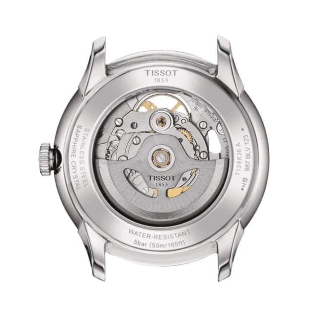 【TISSOT 天梭】杜魯爾 鏤空版80小時動力機械錶-39mm 七夕 情人節禮物(T1398361104800)