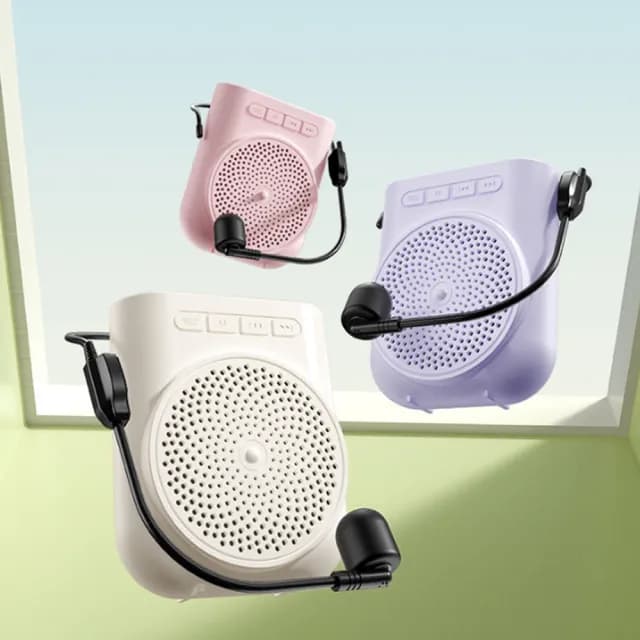 【Loga】H5 多功能教師專用麥克風 小蜜蜂教學擴音機音響 藍牙掛腰喇叭播放器(揚聲器/擴音器/大聲公)