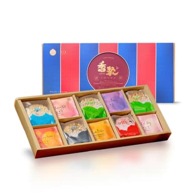 【CASS TEA】泉利米香聯名限定｜香聚together 中秋禮盒(獨家限定茶香風味米香10入＋德國花果茶包10入)