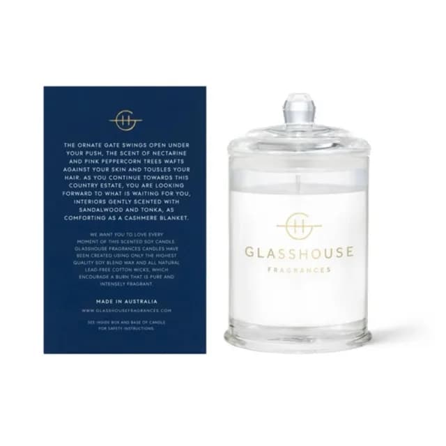 【GLASSHOUSE】澳洲製 時尚鄉村天然大豆蠟60g(限定款)