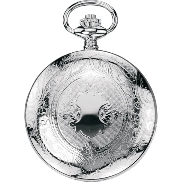 【TISSOT 天梭】小秒針手上鍊懷錶 附鍊 -銀x白/49.55mm 520禮物 送禮(T83640113)