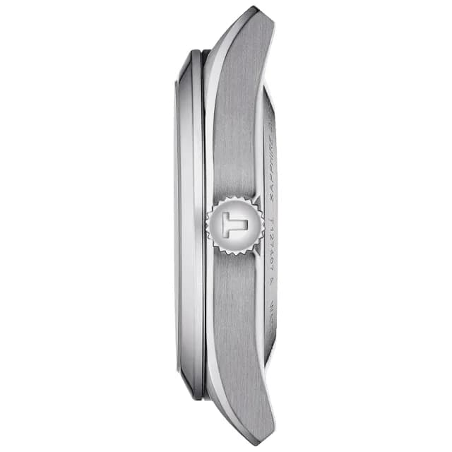 【TISSOT 天梭】GENTLEMAN 80小時矽游絲紳士機械手錶-綠 七夕 情人節禮物(T1274071109101)