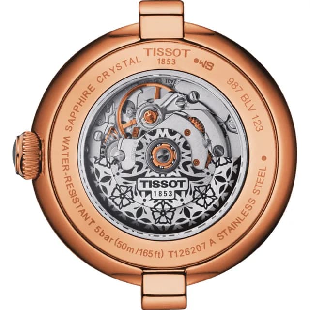 【TISSOT 天梭】Bellissima 羅馬機械女錶-29mm 手錶 送禮 推薦(T1262073601300)