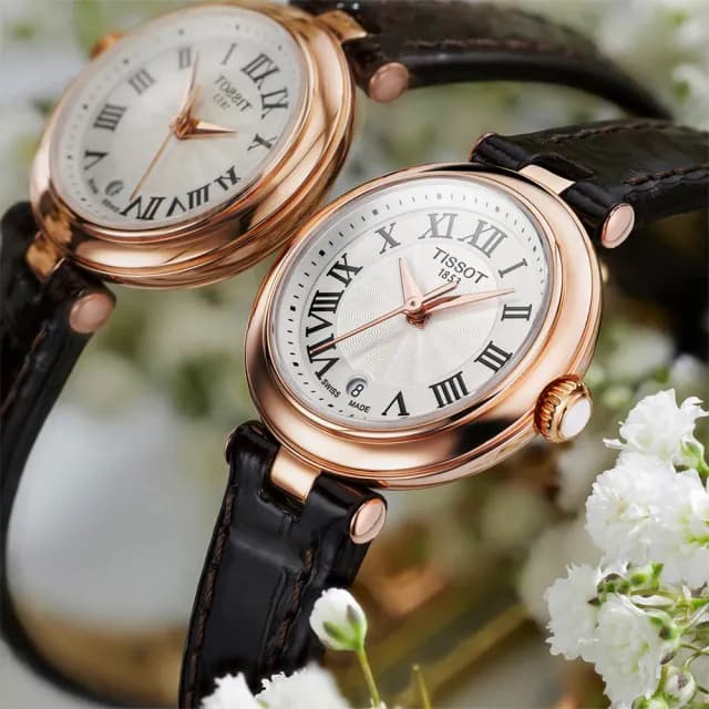 【TISSOT 天梭】BELLISSIMA 羅馬石英女錶 手錶 送禮 推薦(T1260103601300)