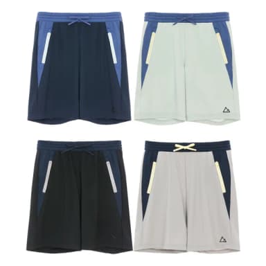 【GIORDANO 佐丹奴】童裝 撞色涼感彈力短褲 G-MOTION系列(多色任選)