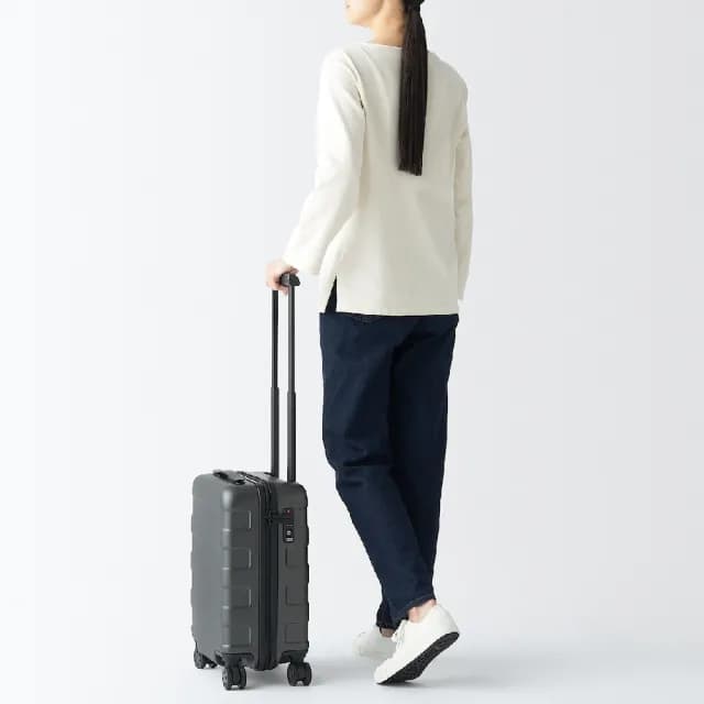 【MUJI 無印良品】四輪硬殼止滑拉桿箱20L(灰色/黑色/米色)